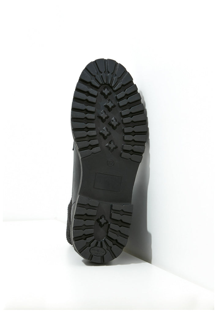 Inuovo Stiefelette Leder/Textil Schwarz - surf4shoes