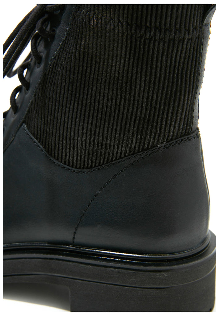 Inuovo Stiefelette Leder/Textil Schwarz - surf4shoes