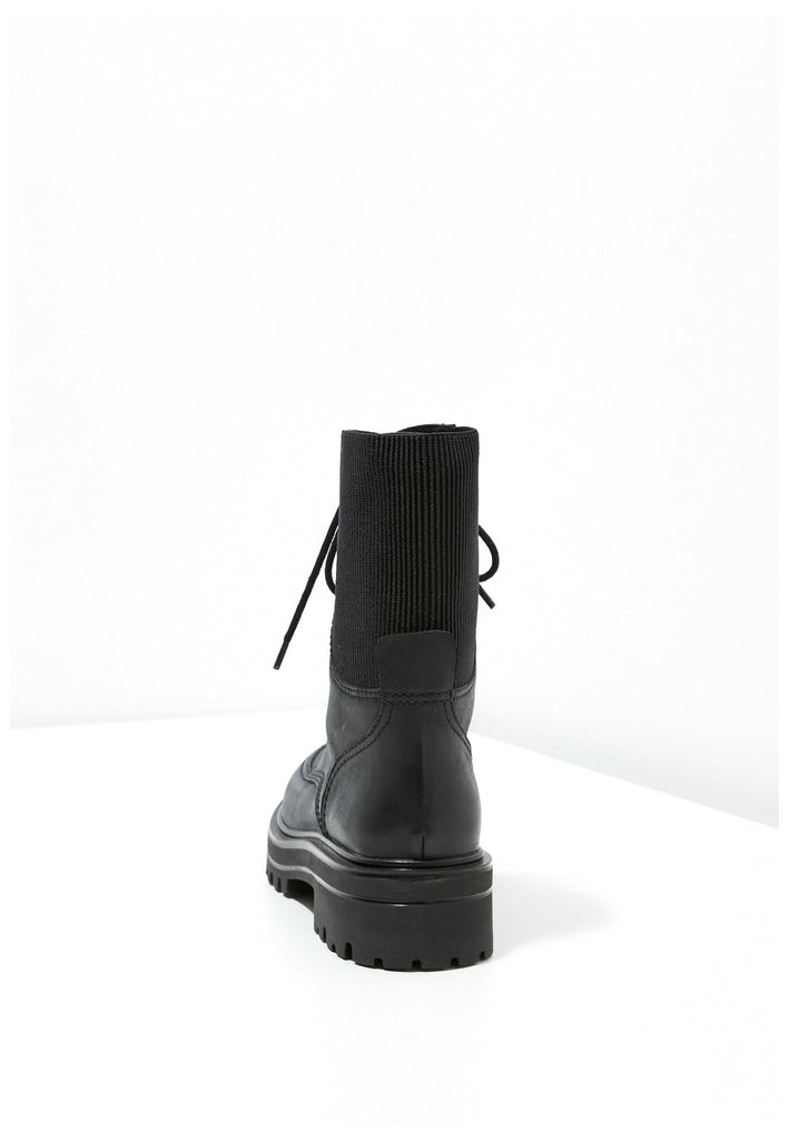 Inuovo Stiefelette Leder/Textil Schwarz - surf4shoes