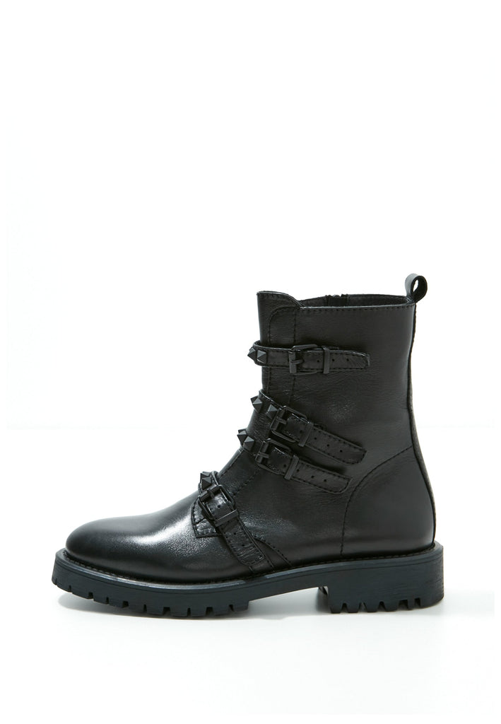 Inuovo Stiefelette Leder Schwarz - surf4shoes