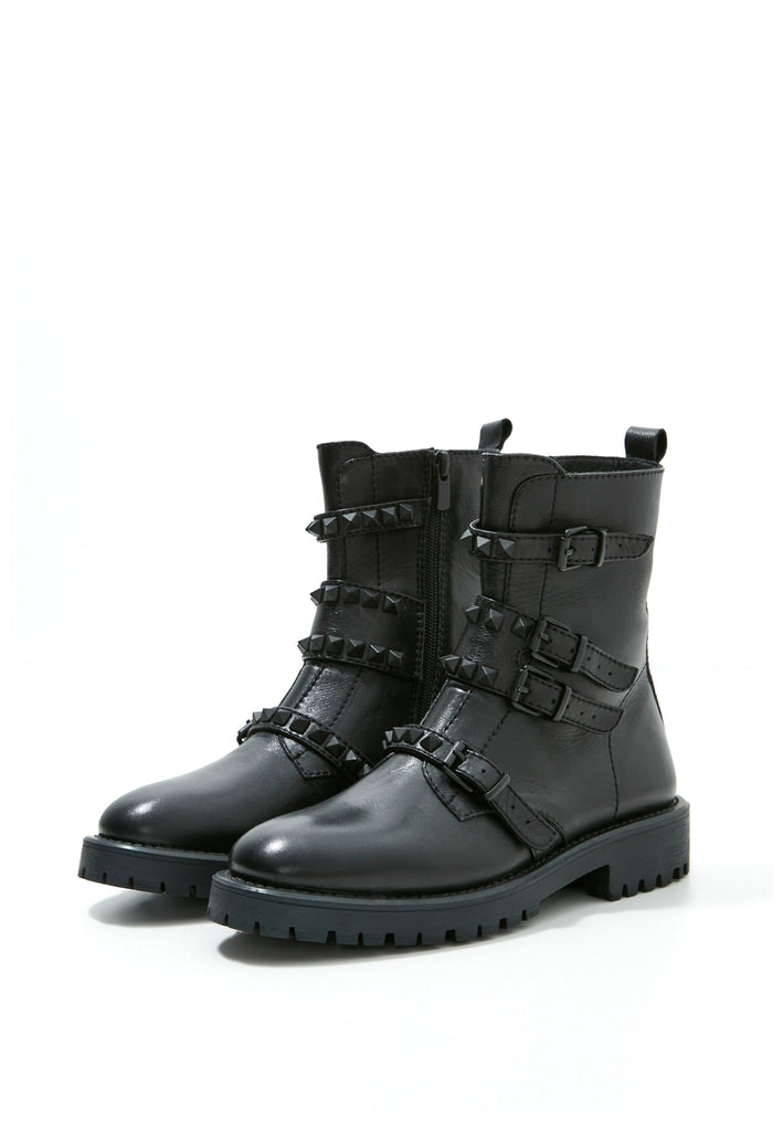 Inuovo Stiefelette Leder Schwarz - surf4shoes