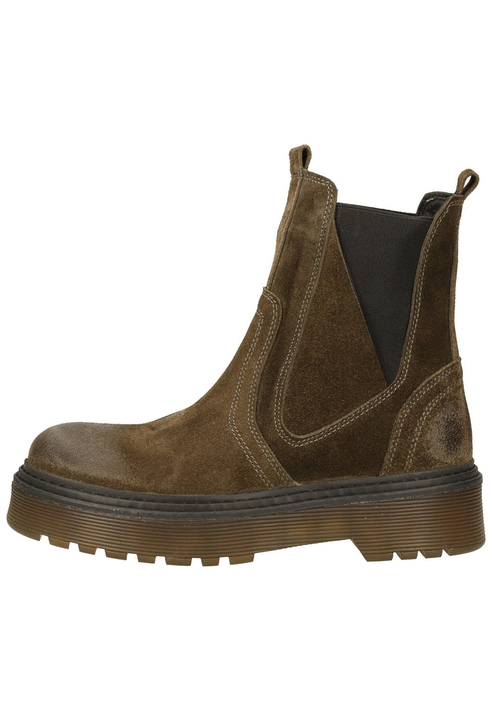 Inuovo Stiefelette Veloursleder Khaki - surf4shoes