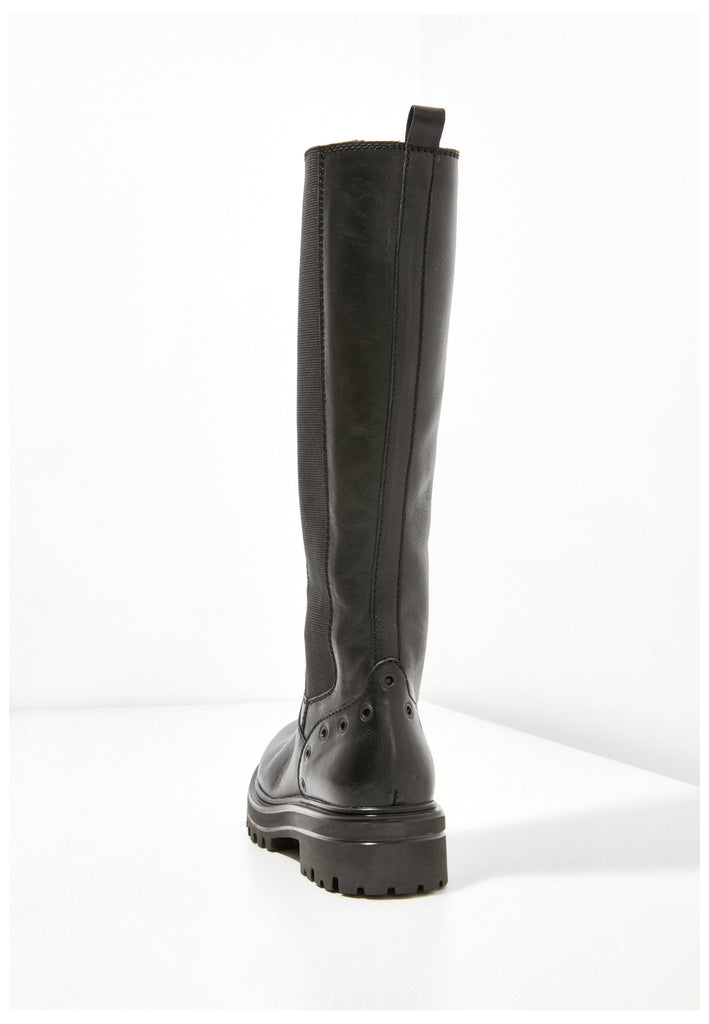 Inuovo Stiefel Leder/Textil Schwarz - surf4shoes