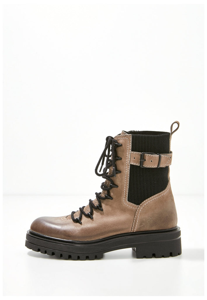 Inuovo Stiefelette Leder/Textil Beige - surf4shoes