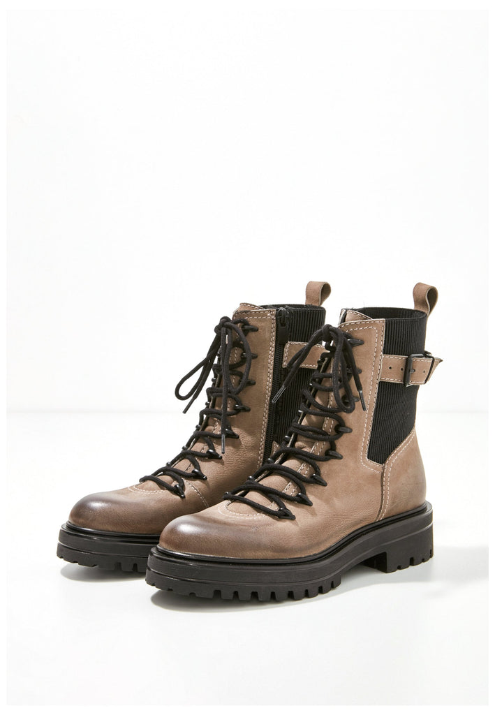 Inuovo Stiefelette Leder/Textil Beige - surf4shoes