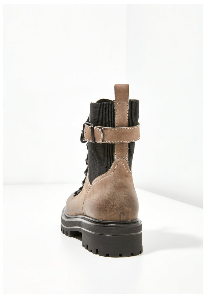 Inuovo Stiefelette Leder/Textil Beige - surf4shoes