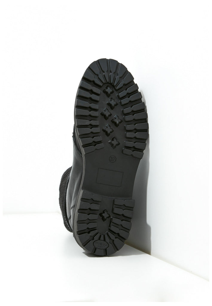 Inuovo Stiefelette Leder/Textil Schwarz - surf4shoes