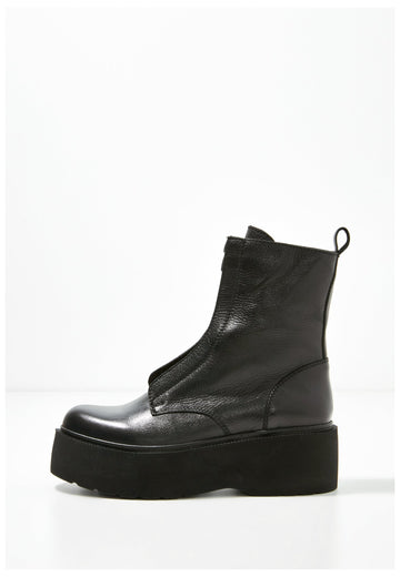 Inuovo Stiefelette Leder Schwarz - surf4shoes