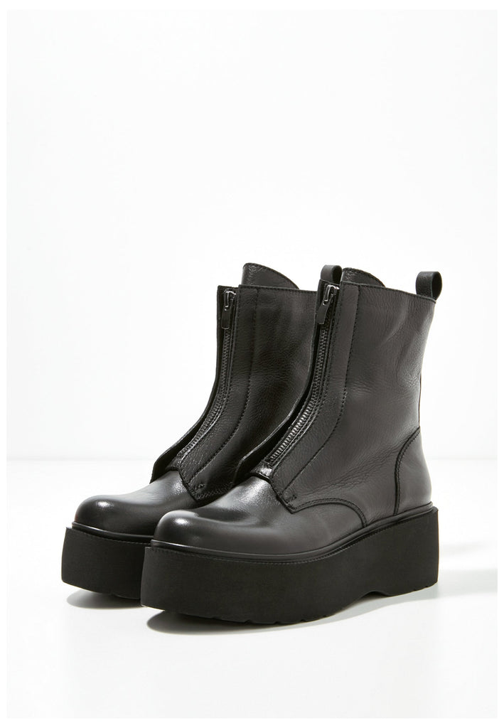 Inuovo Stiefelette Leder Schwarz - surf4shoes