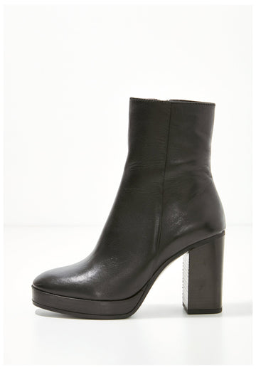 Inuovo Stiefelette Leder Schwarz - surf4shoes