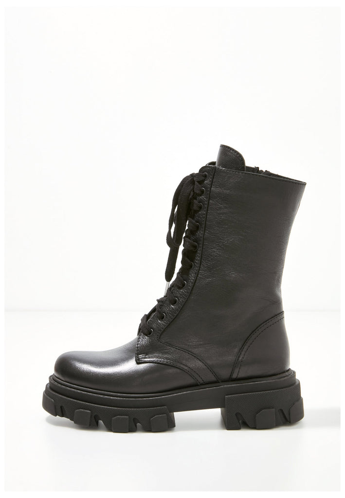 Inuovo Stiefelette Leder Schwarz - surf4shoes