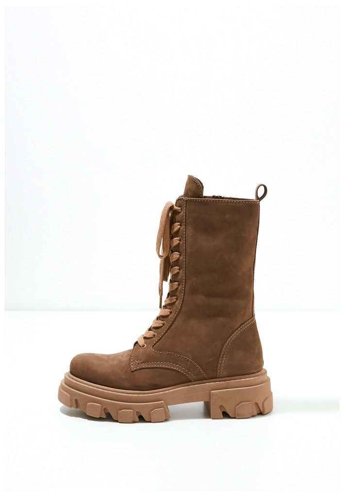 Inuovo Stiefelette Leder Dunkelbraun - surf4shoes