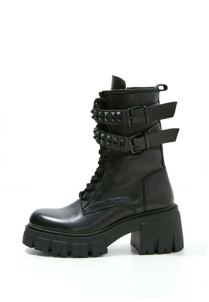 Inuovo Stiefelette Leder Schwarz - surf4shoes