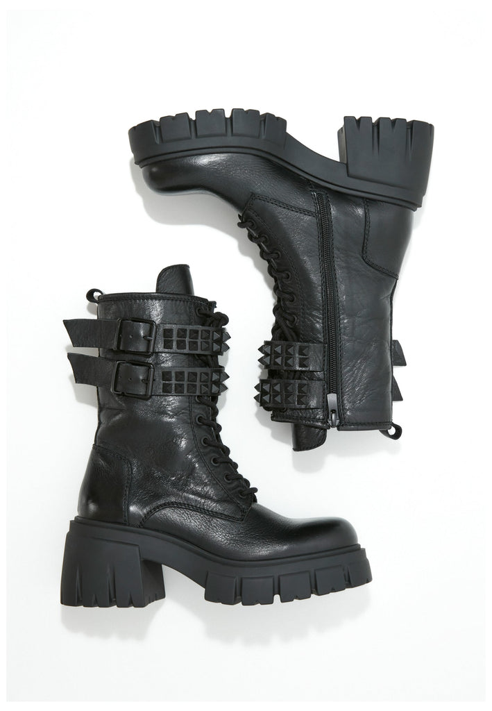 Inuovo Stiefelette Leder Schwarz - surf4shoes