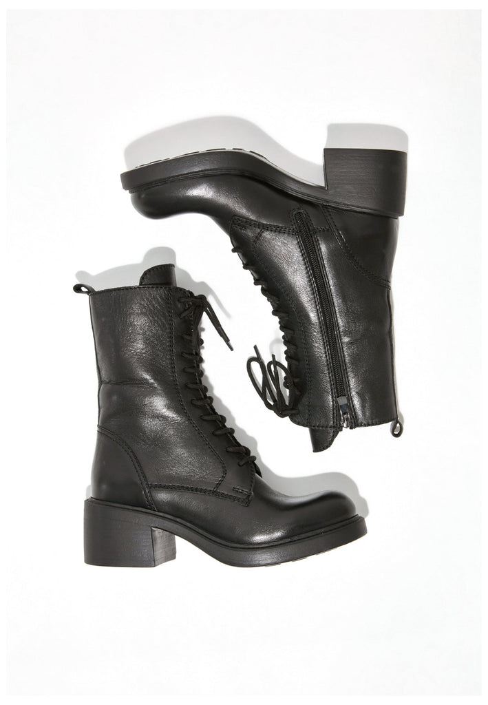 Inuovo Stiefelette Leder Schwarz - surf4shoes