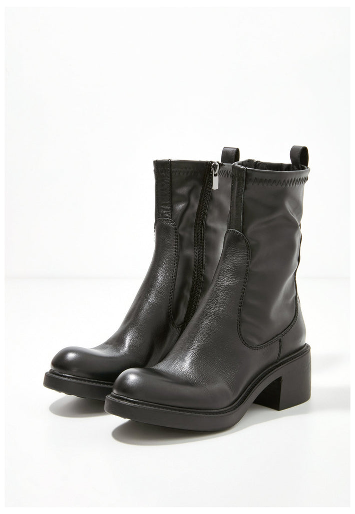 Inuovo Stiefelette Leder Schwarz - surf4shoes