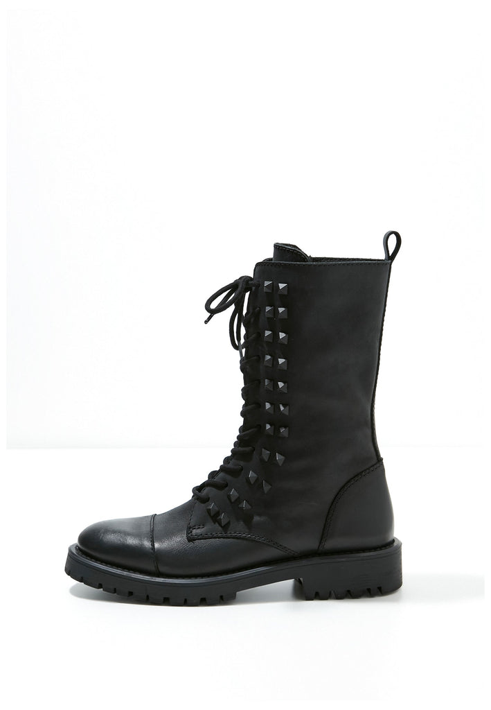 Inuovo Stiefelette Leder Schwarz - surf4shoes