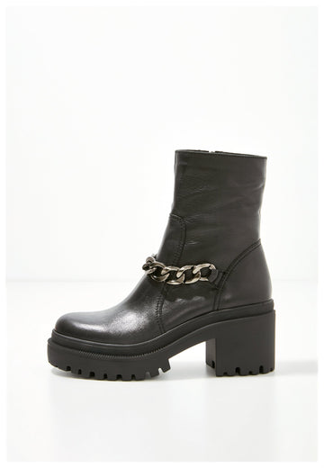 Inuovo Stiefelette Leder Schwarz - surf4shoes