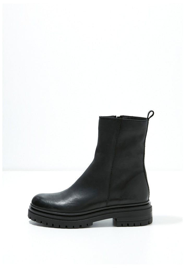 Inuovo Stiefelette Leder Schwarz - surf4shoes