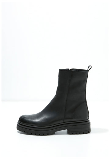 Inuovo Stiefelette Leder Schwarz - surf4shoes