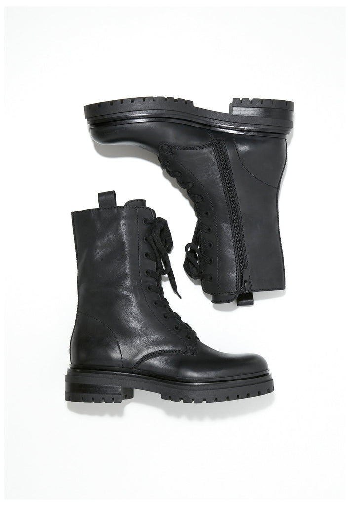 Inuovo Stiefelette Leder Schwarz - surf4shoes