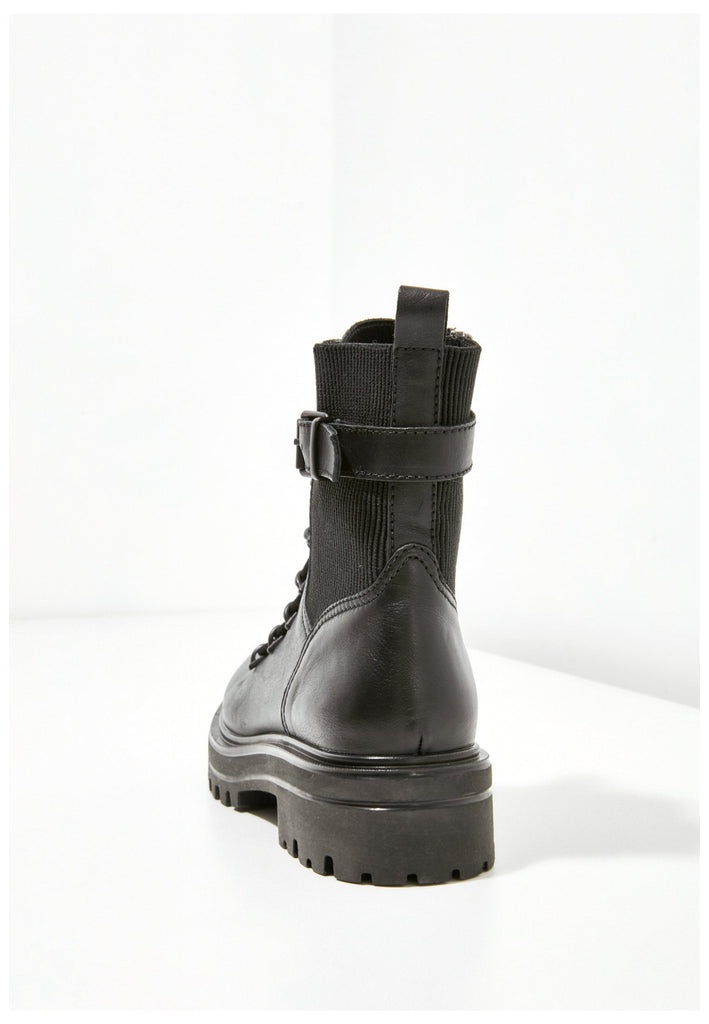 Inuovo Stiefelette Leder/Textil Schwarz - surf4shoes