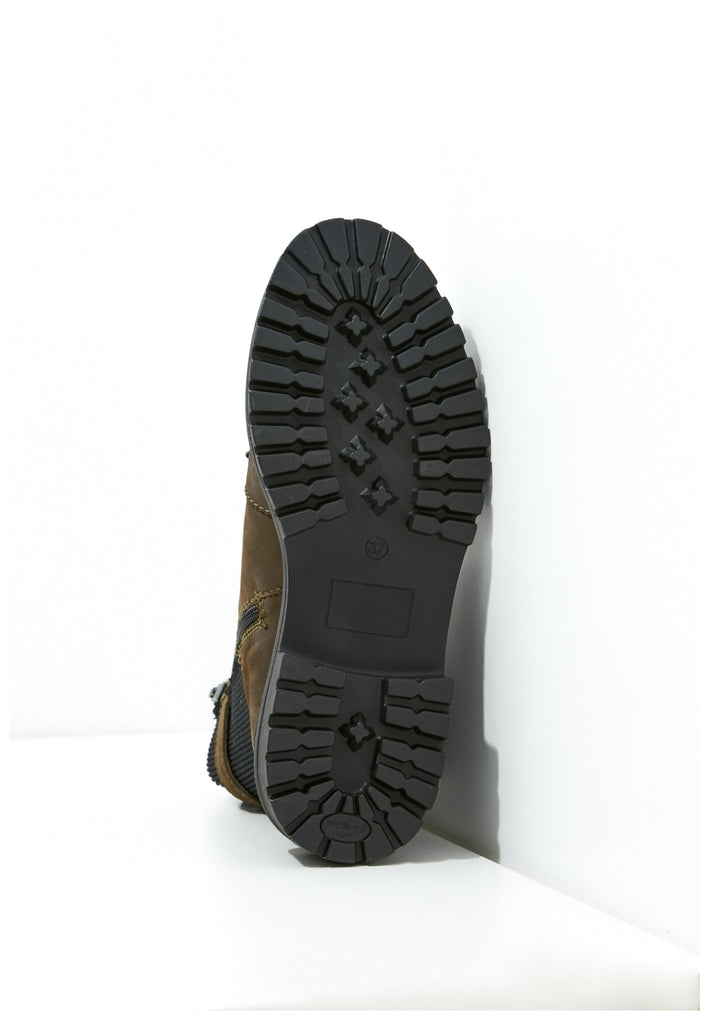 Inuovo Stiefelette Leder/Textil Dunkelbraun - surf4shoes