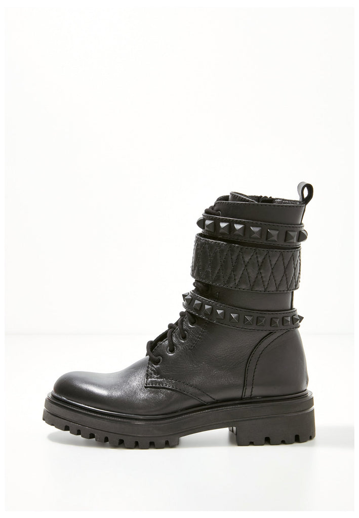 Inuovo Stiefelette Leder Schwarz - surf4shoes