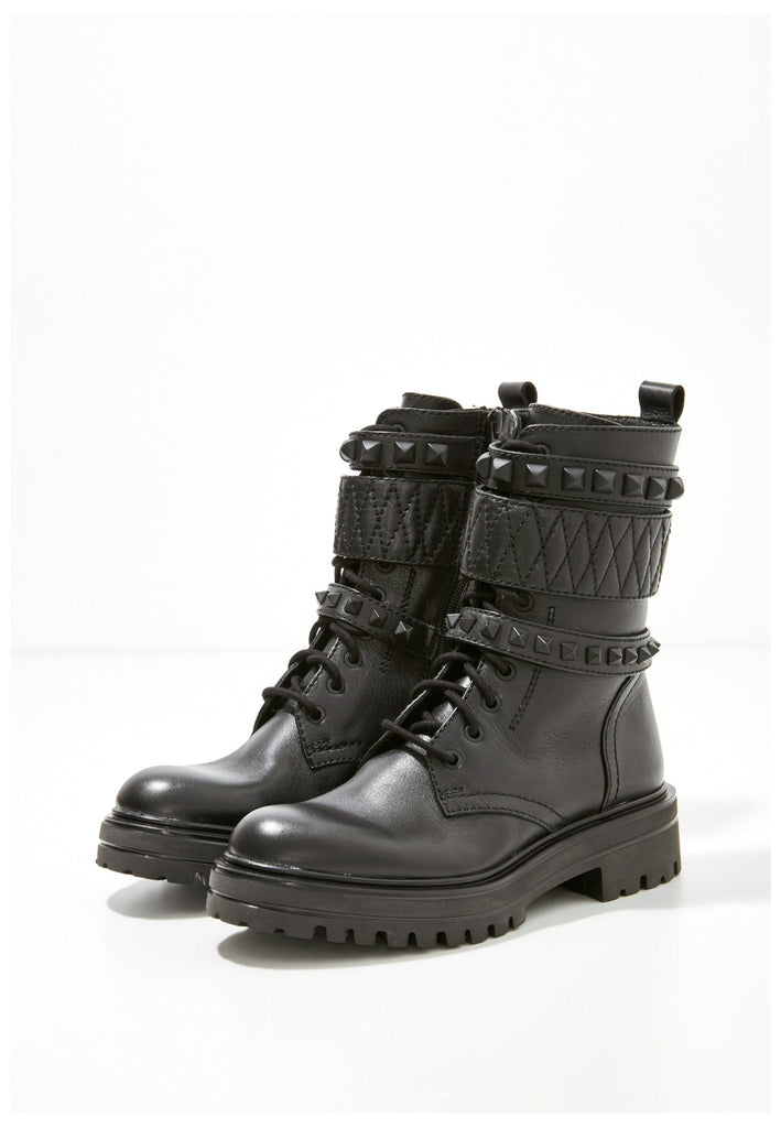 Inuovo Stiefelette Leder Schwarz - surf4shoes