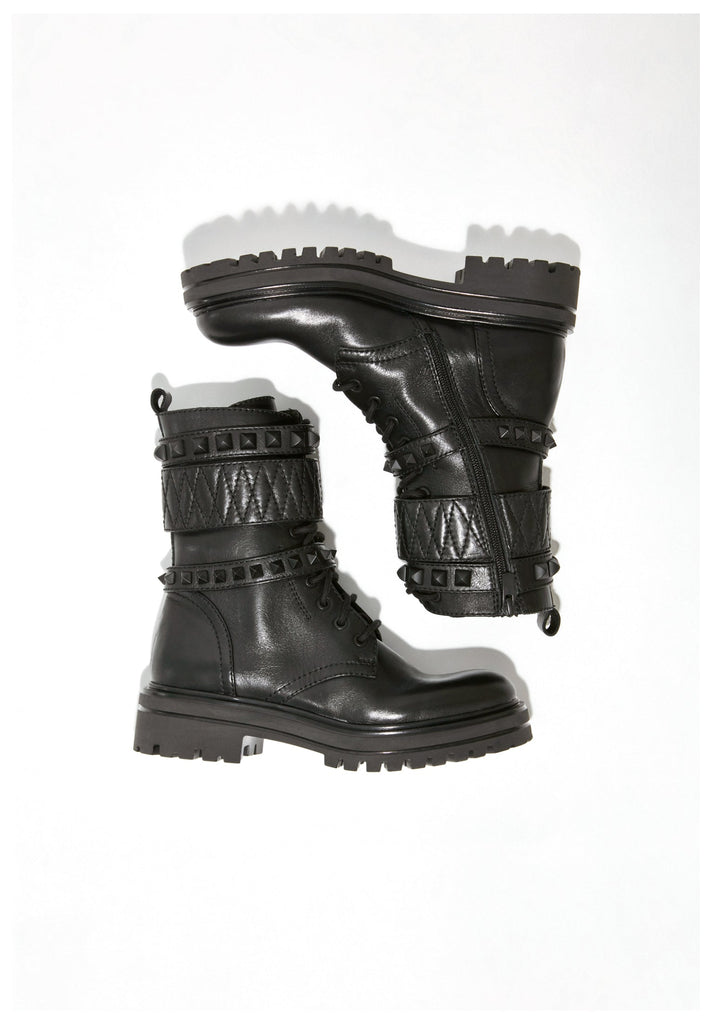 Inuovo Stiefelette Leder Schwarz - surf4shoes