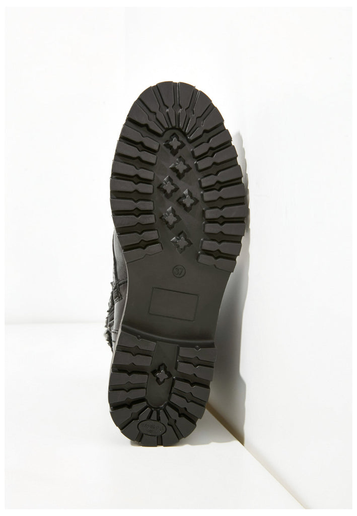 Inuovo Stiefelette Leder Schwarz - surf4shoes