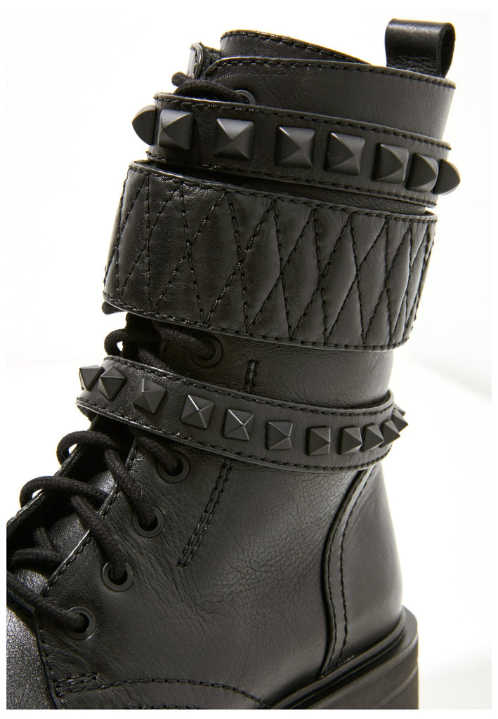 Inuovo Stiefelette Leder Schwarz - surf4shoes