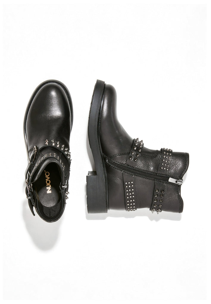Inuovo Stiefelette Leder Schwarz - surf4shoes