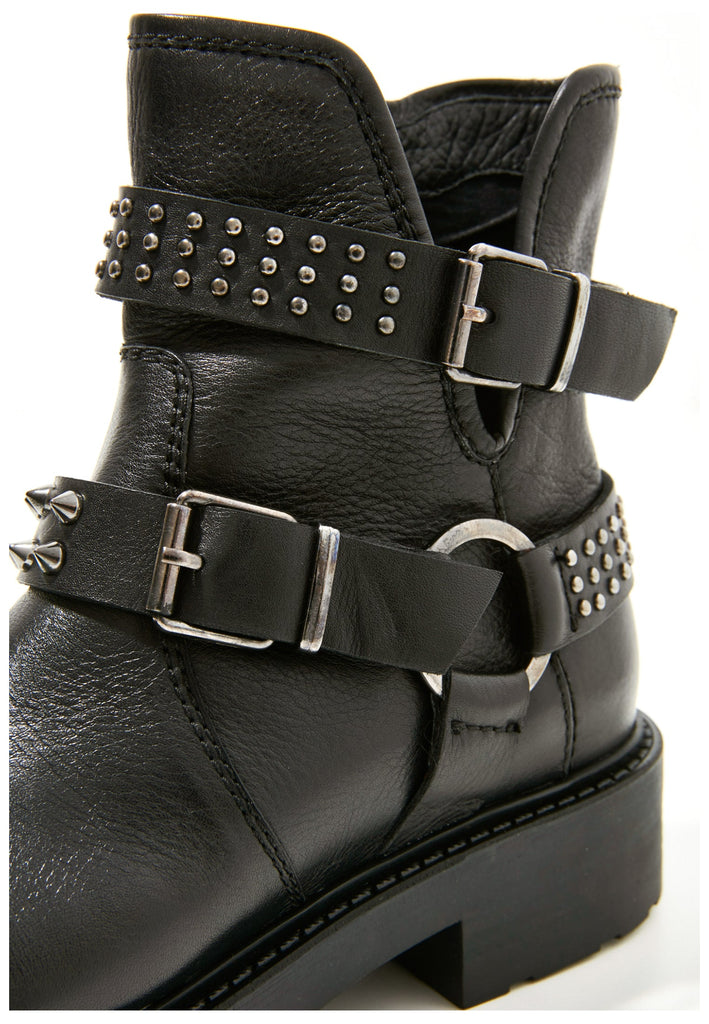 Inuovo Stiefelette Leder Schwarz - surf4shoes