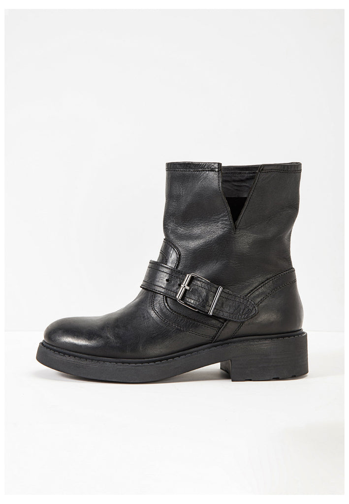 Inuovo Stiefelette Leder Schwarz - surf4shoes