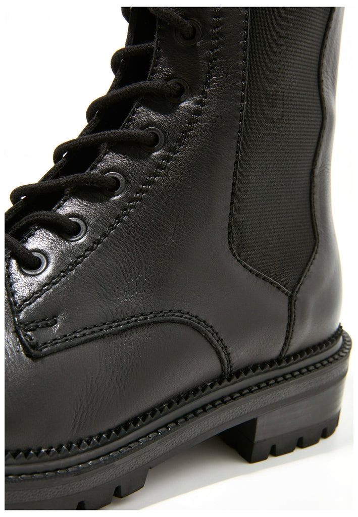 Inuovo Stiefelette Leder/Textil Schwarz - surf4shoes