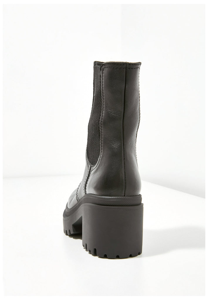 Inuovo Stiefelette Leder/Textil Schwarz - surf4shoes