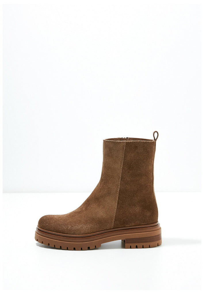 Inuovo Stiefelette Veloursleder Mittelbraun - surf4shoes