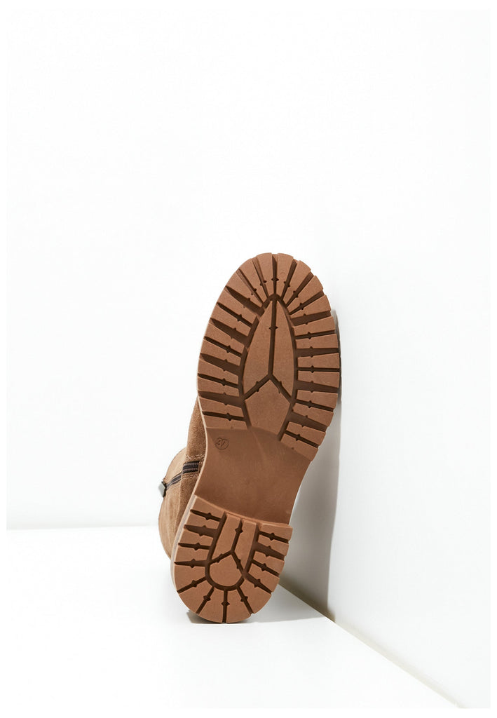 Inuovo Stiefelette Veloursleder Mittelbraun - surf4shoes