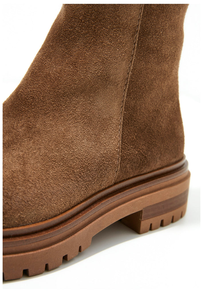 Inuovo Stiefelette Veloursleder Mittelbraun - surf4shoes