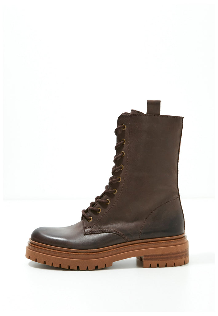 Inuovo Stiefelette Leder Dunkelbraun - surf4shoes