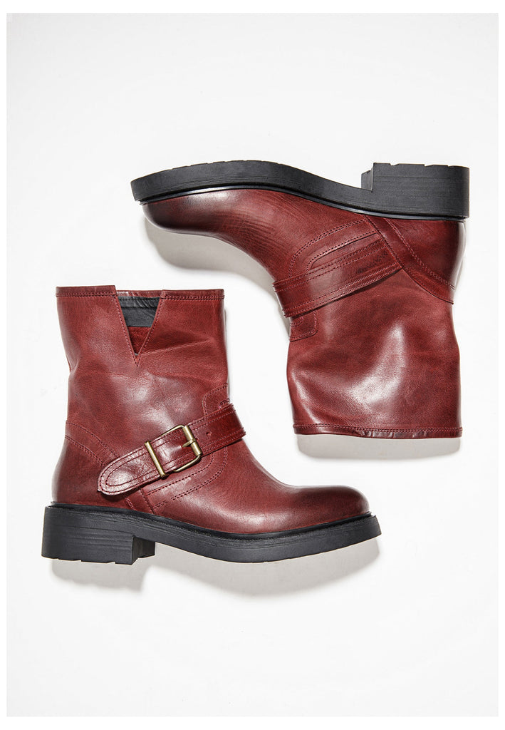 Inuovo Stiefelette Leder Burgundy - surf4shoes