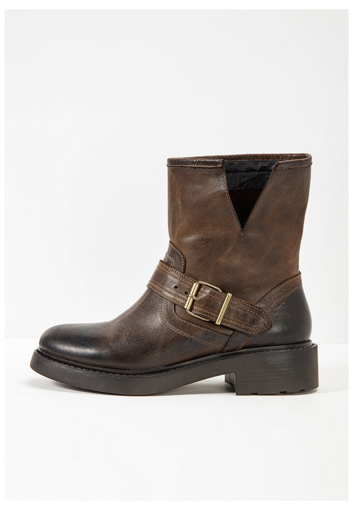 Inuovo Stiefelette Leder Dunkelbraun - surf4shoes