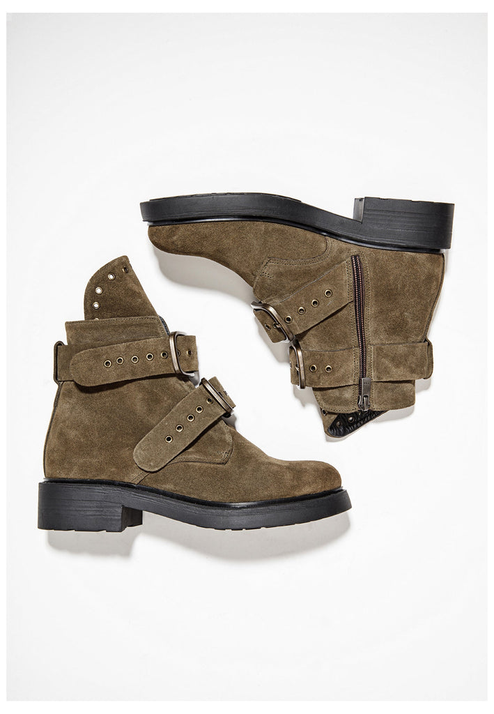 Inuovo Stiefelette Leder Dunkelbraun - surf4shoes