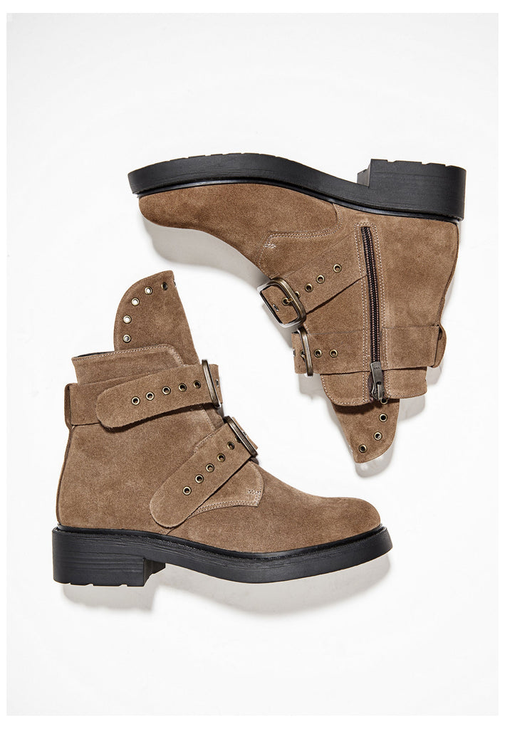 Inuovo Stiefelette Leder Mittelbraun - surf4shoes