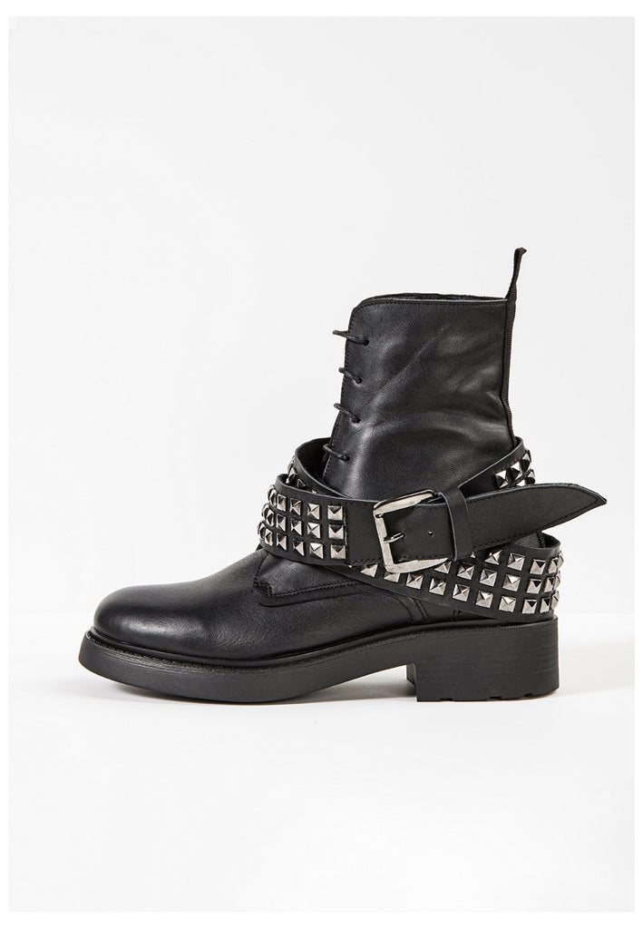 Inuovo Stiefelette Leder Schwarz - surf4shoes