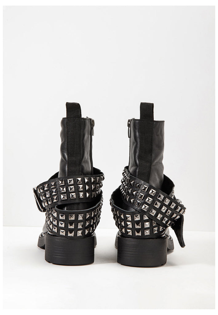 Inuovo Stiefelette Leder Schwarz - surf4shoes