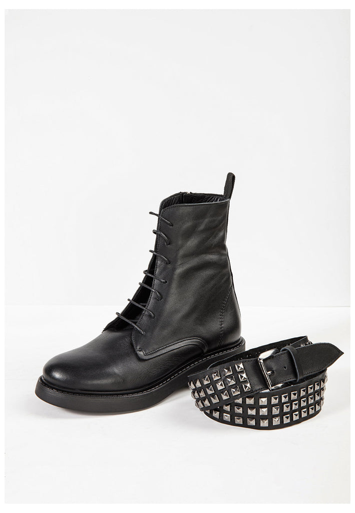 Inuovo Stiefelette Leder Schwarz - surf4shoes