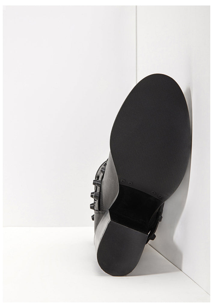 Inuovo Stiefelette Leder Schwarz - surf4shoes