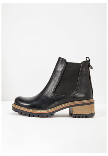 Inuovo Stiefelette Leder Schwarz - surf4shoes